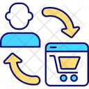 Customer And Store Website Icon