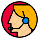 Customer Support Headset Icon