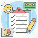 Customer Survey Feedback Evaluation Icon