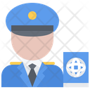 Customs Officer Custom Police Man Customs Man Icon