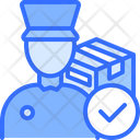 Check Customs Officer Package Icon