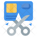 Cut Credit Card Icon