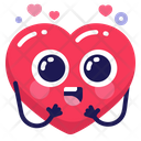 Emoji Heart Cute Icon