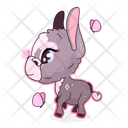 Cute Donkey Icon