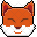 Cute fox  head Icon
