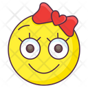 Cute Girl Emoji Icon