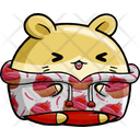 Cute Hamster Wear Winter Outfit  Icon