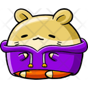 Cute Hamster Wear Winter Outfit  Icon