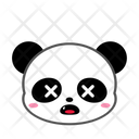 Cute Panda Dead Icon