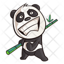 Cute panda feeling excited  Icon