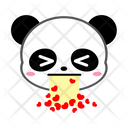 Panda Vomitting Heart Icon