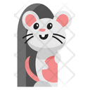 Cute Peeking Mouse  Icon