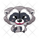 Cute Raccoon Icon