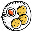 Meat Balls Cutlets Edible Icon