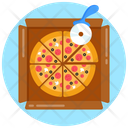 Italian Food Junk Food Cutting Pizza Icon