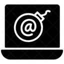 Cyber Attack Hack Warning Cyber Damage Icon