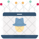 Cyber Criminal Hacker Malware Website Icon