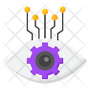Cyber Eye Cyber Monitoring Artificial Intelligence Icon