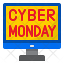 Cyber Monday Computer Shopping Icon