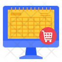 Cyber Monday Calendar Online Store Icon