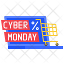 Cyber Monday Shopping Discount Shopping Offer Icon