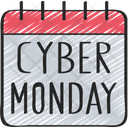 Cyber Monday Date Calendar Sales Icon