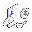 Cyber Security Cyber Protection Cloud Security Icon