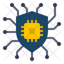 Cyber Security Shield Protection Icon