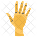 Cyborg Metallic Hand Robotic Hand Artificial Intelligence Icon