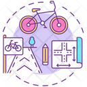 Cycling Infrastructure Bike Icon