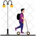 Cycling On Road  Icon