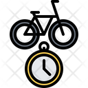 Cycling Speed Racing Time Stopwatch Icon