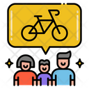 Cyclist Family Icon