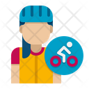 Cyclist Female Icon
