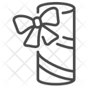 Cylinder gift box  Icon