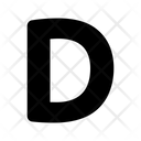 Letter D  Icon