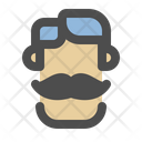 Dad Moustache Male Icon