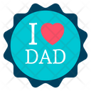Dad Love Sticker Icon