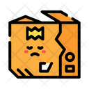 Damaged Delivery Package Damaged Delivery Box Icon