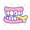 Damaging teeth with hard food Icon
