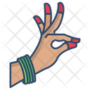 Dance Mudra Bharatanatyam Hand Hand Gesture Icon