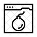 Dangerous Website  Icon