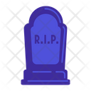 Dark Blue Tombstone Icon