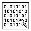 Data Analysis Binary Data Icon