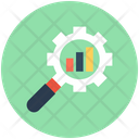 Searching Chart Data Analysis Mobile Application Icon