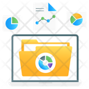 Data Folder Business Folder Data Collection Icon