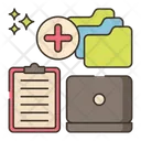 Data Entry Icon - Download in Colored Outline Style