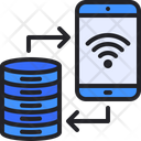 Data Hosting Server Hosting Smartphone Icon