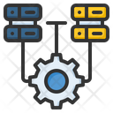 Data Integrated Data Management Data Processing Icon