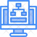 Data Modeling Icon - Download in Colored Outline Style